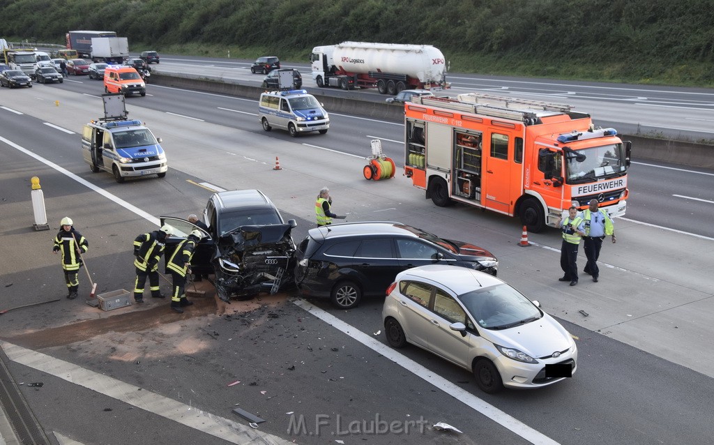 VU mehrere PKW A 3 Rich Oberhausen Hoehe AK Koeln Ost P040.JPG - Miklos Laubert